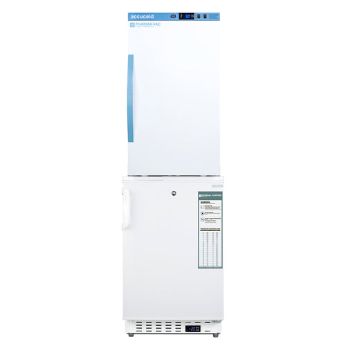 Summit Vaccine Refrigerator/Freezer Combination, 20" Wide, White (ARS3PV-ADA305AFSTACK)
