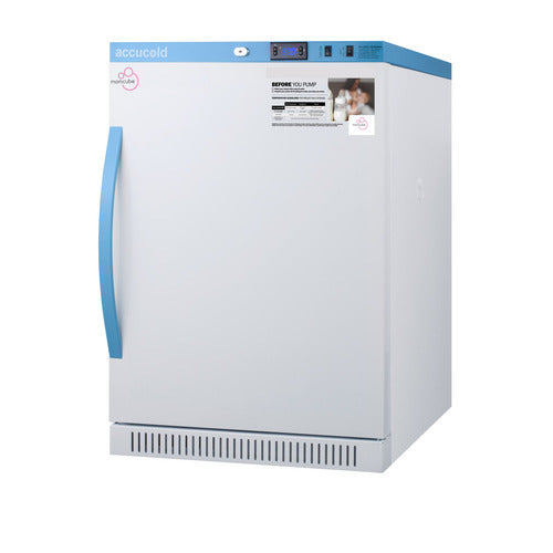 Summit 6 Cu.Ft. MOMCUBE® Breast Milk Refrigerator, ADA Height, White (MLRS6MCLK)