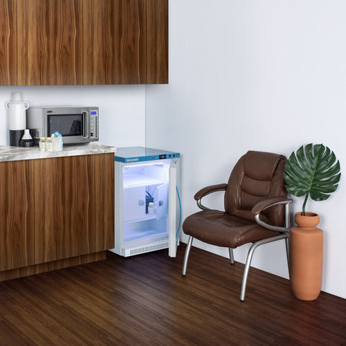 Summit 6 Cu.Ft. MOMCUBE® Breast Milk Refrigerator, ADA Height, White (MLRS6MCLK)
