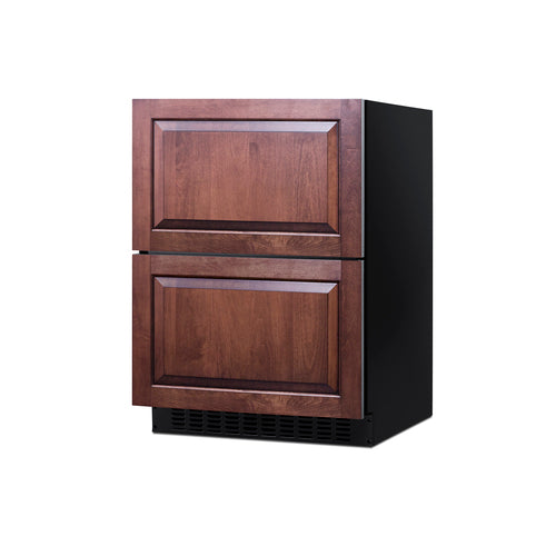 Summit 2-Drawer All-Refrigerator, ADA Compliant, 24" Wide, Black (ASDR2414)