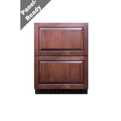 Summit 2-Drawer All-Refrigerator, ADA Compliant, 24" Wide, Black (ASDR2414)