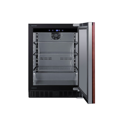 Summit Built-In All-Refrigerator, ADA Compliant (Panel Not Included), 24" Wide, Black (ASDS2413IF)