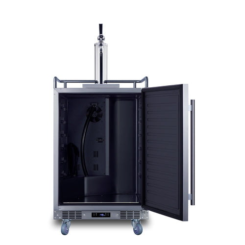 Summit Built-In Outdoor Commercial Beer Kegerator, 24" Wide, Stainless Steel (BC74OSCOM)