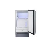Summit Clear Icemaker, 18" Wide, Stainless Steel (BIM182)