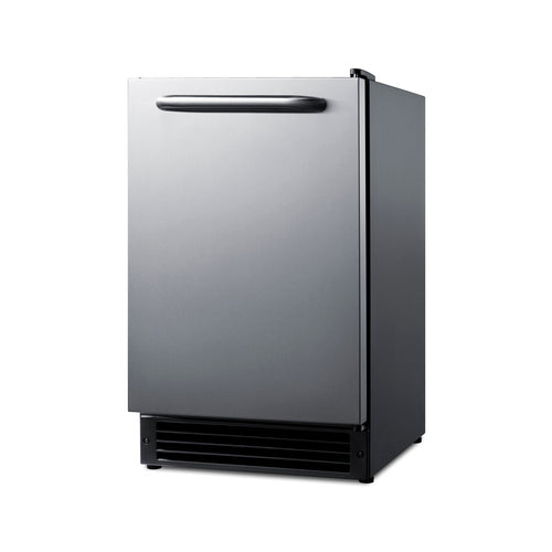 Summit 15 lb. Drain-Free Built-In Icemaker, Black (BIM26)