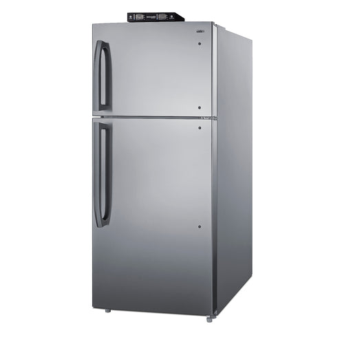Summit Break Room Refrigerator-Freezer, 30" Wide, Black (BKRF21SS)