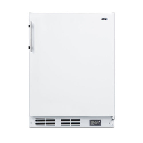 Summit Break Room Refrigerator-Freezer, 24" Wide, White (BKRF661)