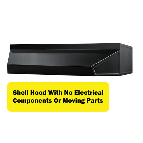 Summit 24" Shell Hood, Black (HSHELL24BK)