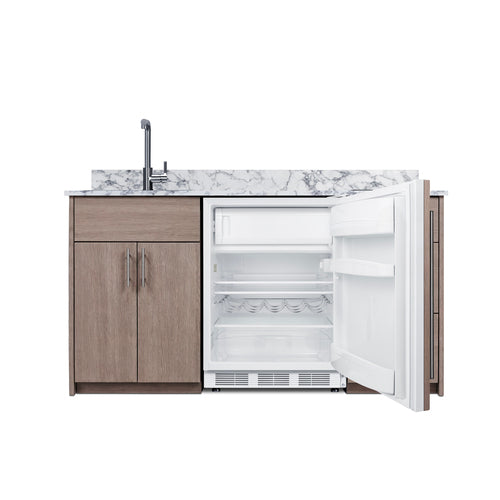 Summit Turnkey Caldera Kitchen, ADA-Compliant, Dust Brown (CALDERADB33ISINKL)