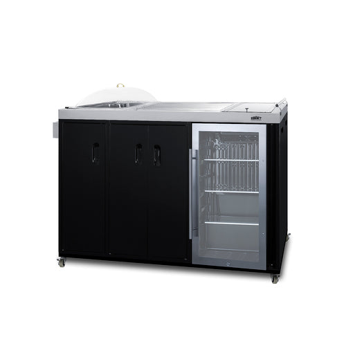Summit Portable Outdoor Kitchenette, Stainless Steel (CARTOS54LG)