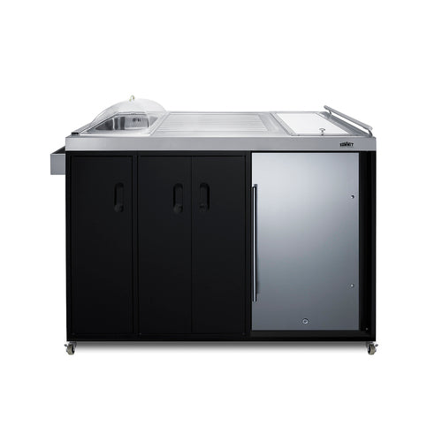 Summit Portable Outdoor Kitchenette, Stainless Steel (CARTOS54LS)
