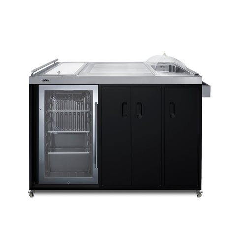 Summit Portable Outdoor Kitchenette, Stainless Steel (CARTOS54RG)