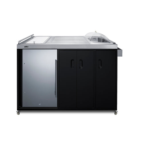 Summit Portable Outdoor Kitchenette, Stainless Steel (CARTOS54RS)