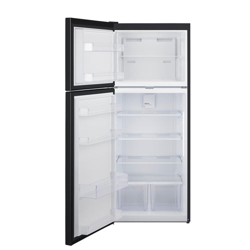 Summit Top-Mount Refrigerator-Freezer with Lock, 28" Wide, Black (CTR152BLLF2LHD)