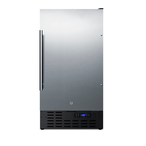 Summit Built-In All-Refrigerator, ADA Compliant, 18" Wide, Stainless Steel (FF1843BCSSADA)