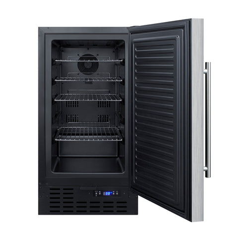 Summit Built-In All-Refrigerator, ADA Compliant, 18" Wide, Stainless Steel (FF1843BCSSADA)