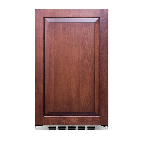 Summit Shallow Depth Built-In All-Refrigerator (Panel Not Included), Stainless Steel (FF195CSSIF)
