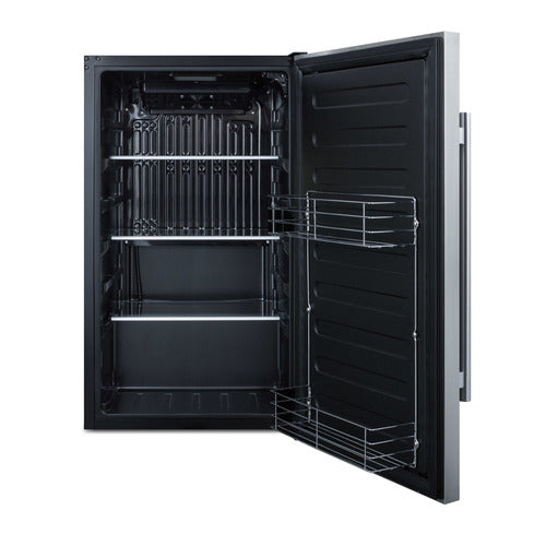 Summit Shallow Depth Built-In All-Refrigerator, Stainless Steel (FF195CSS)