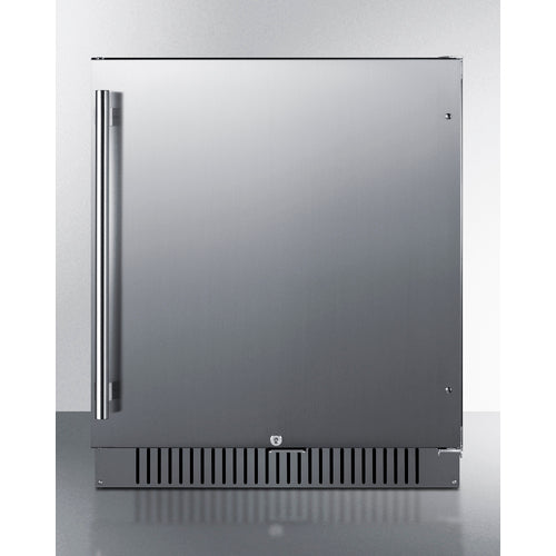 Summit Built-In All-Refrigerator, ADA Compliant, 27" Wide, Black (FF27BSSADA)