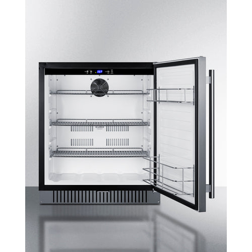 Summit Built-In All-Refrigerator, ADA Compliant, 27" Wide, Black (FF27BSSADA)