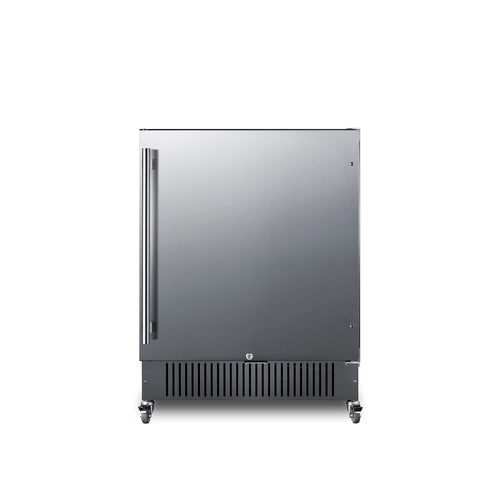 Summit Mobile All-Refrigerator, 27" Wide, Black (FF27BSSCAS)