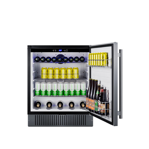 Summit Outdoor All-Refrigerator, 27" Wide, Black (SPR2700SS)