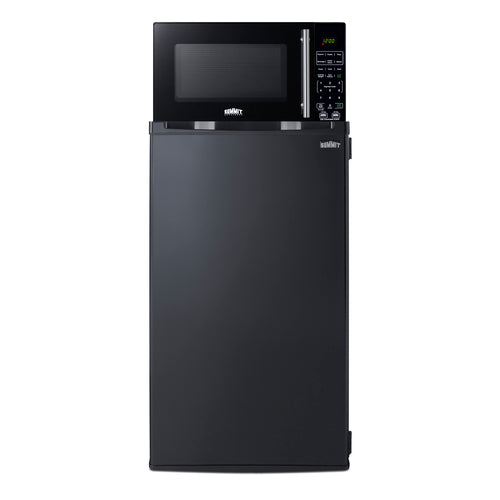 Summit Microwave/Refrigerator-Freezer Combination with Allocator, Black (MRF43BA)