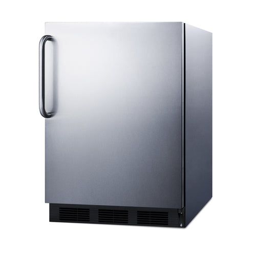 Summit Built-In All-Refrigerator, ADA Compliant, 24" Wide, Stainless Steel (FF6BK7CSSADA)