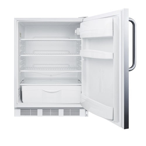 Summit Built-In All-Refrigerator, ADA Compliant, 24" Wide, Stainless Steel (FF6LW7CSSADA)