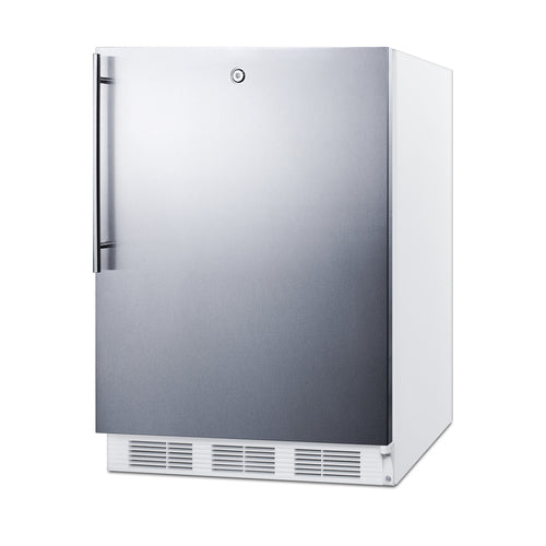 Summit Built-In All-Refrigerator, ADA Compliant, 24" Wide, White (FF6LWBI7SSHVADA)