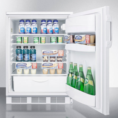 Summit All-Refrigerator, 24" Wide, White (FF6LW)