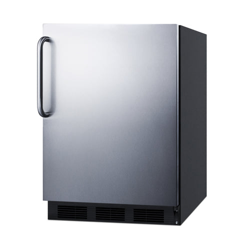 Summit Built-In All-Refrigerator, ADA Compliant, 24" Wide, Black (FF7BKBISSTBADA)