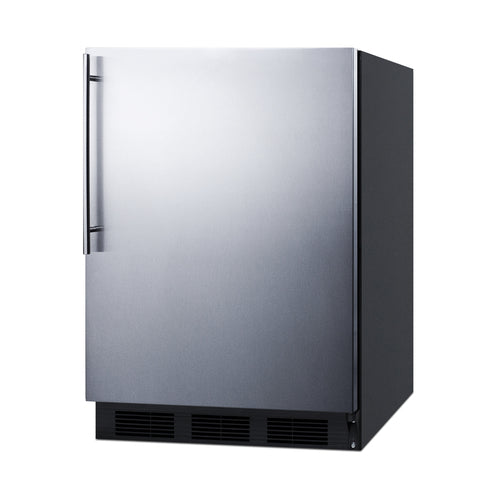 Summit All-Refrigerator, ADA Compliant, 24" Wide, Black (FF7BKSSHVADA)