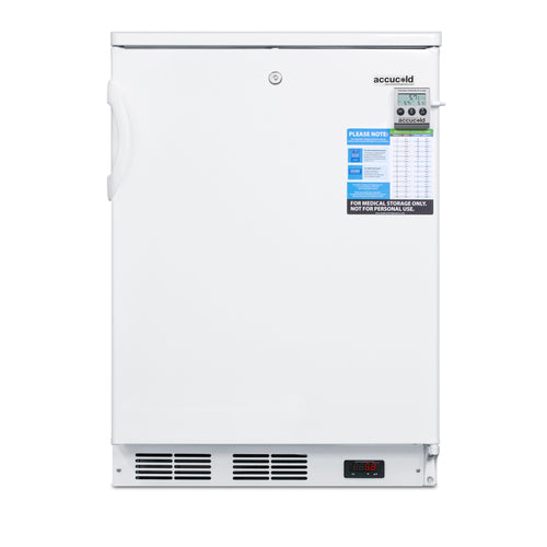 Summit Built-In All-Refrigerator, 24" Wide, White (FF7LWBIVAC)