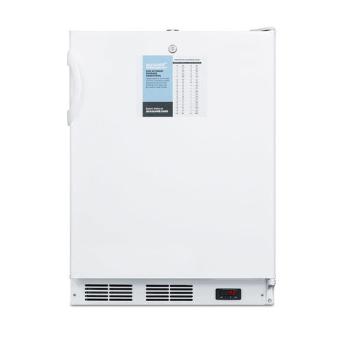 Summit All-Refrigerator, ADA Compliant, 24" Wide, White (FF7LWPROADA)