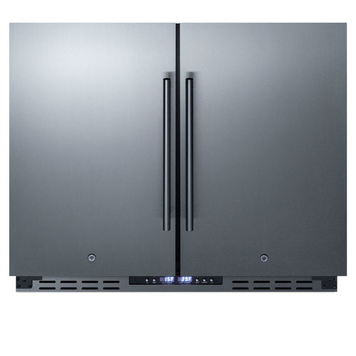 Summit Built-In Refrigerator-Freezer, ADA Compliant, 36" Wide, Black (FFRF36ADA)