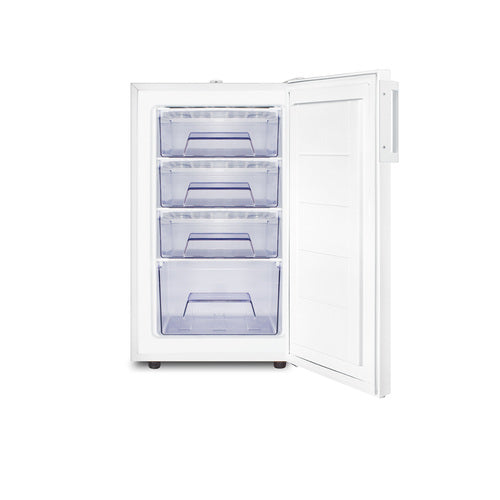 Summit All-Freezer, 20" Wide, White (FS407LW)
