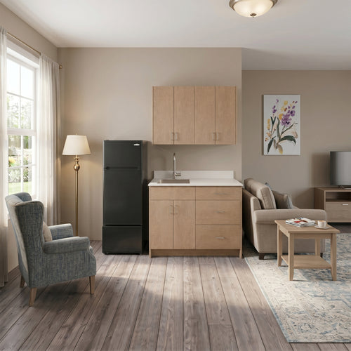 Summit 5' Wide Senior Living Turnkey Kitchen, ADA Compliant, Dust Brown (HEARTHDBBKL)