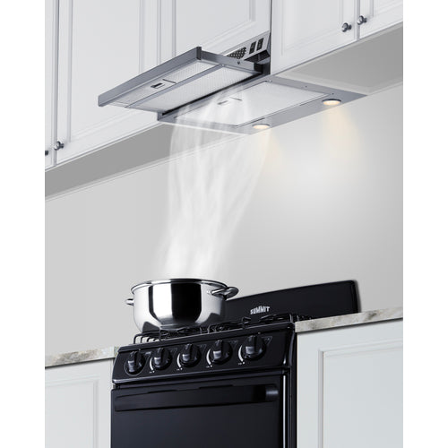 Summit 20" Under Cabinet Ductless Retractable Range Hood (HRTX20SS)