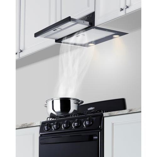 Summit 24" Under Cabinet Ductless Retractable Range Hood (HRTX24B)