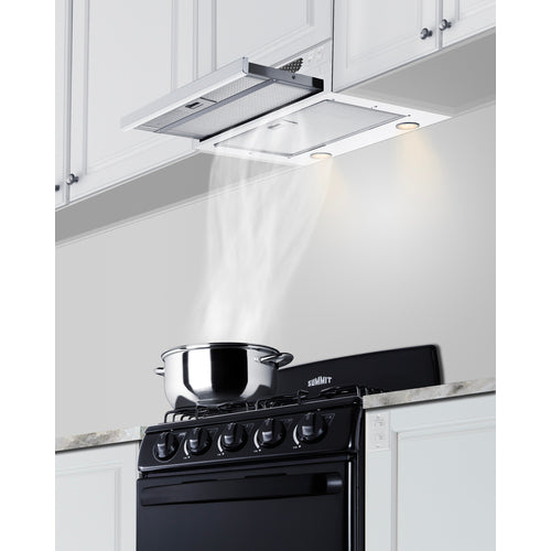 Summit 24" Under Cabinet Ductless Retractable Range Hood, ADA Compliant (HRTX24WADA)