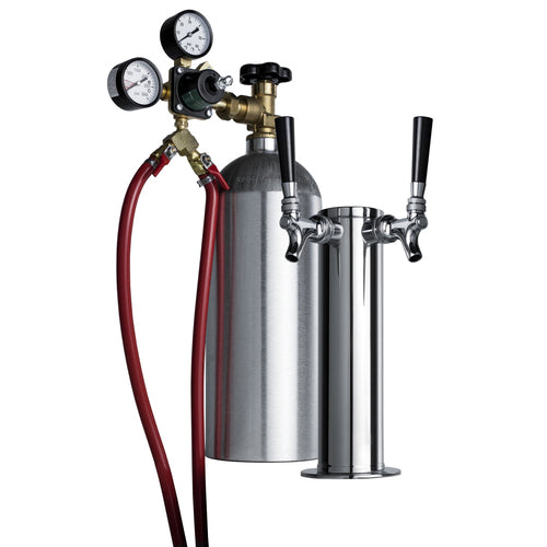 Summit Built-In Cold Brew Coffee Kegerator, 24" Wide, Stainless Steel (SBC682CFTWIN)