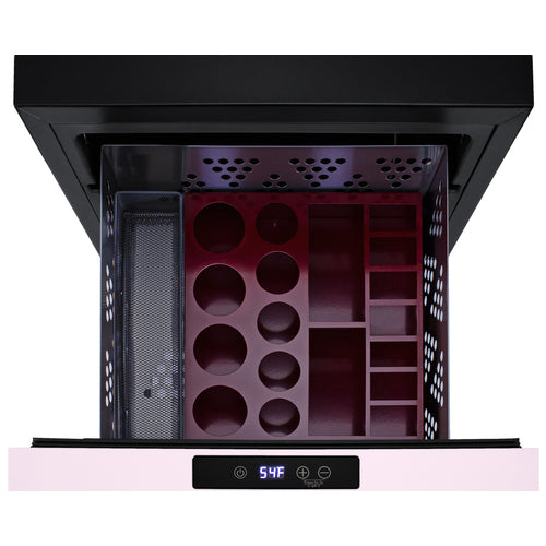 Summit Built-In BeautiFridge Cosmetics Refrigerated Drawer, 18" Wide, Black (LX1DP)