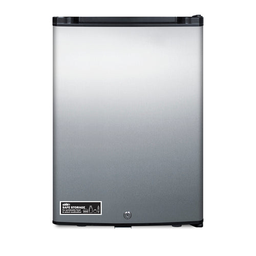 Summit Compact Minibar, 16" Wide, Black (MB26SS)