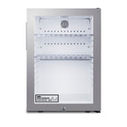 Summit Compact Minibar, 16" Wide, Black (MB27GLSS)