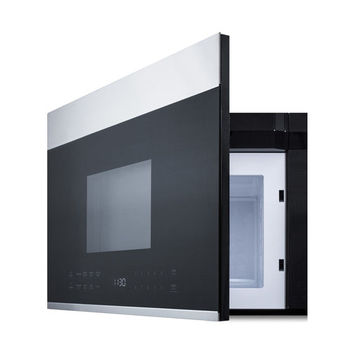 Summit Over-the-Range Microwave, 24" Wide, Black/SS (MHOTR24SS)