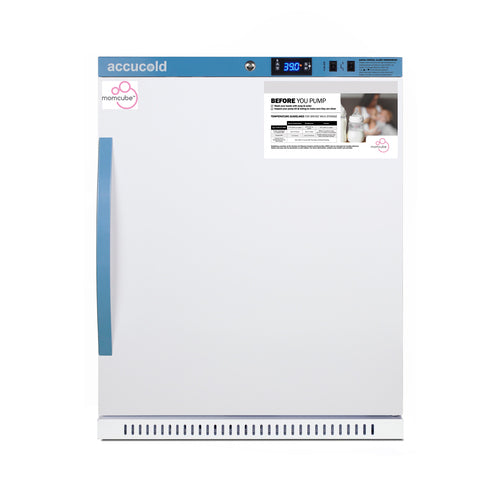 Summit 6 Cu.Ft. MOMCUBE® Breast Milk Refrigerator, ADA Height, White (MLRS62BIADAMCLK)