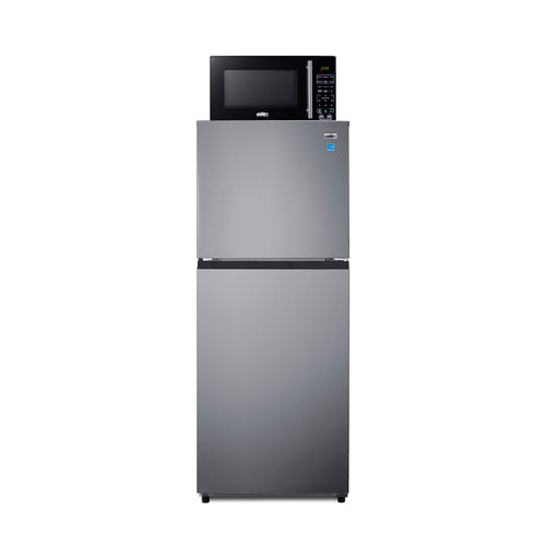 Summit Microwave/Refrigerator-Freezer Combination with Allocator, Black (MRF1089PLA)