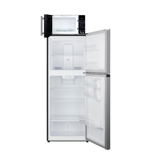 Summit Microwave/Refrigerator-Freezer Combination with Allocator, Black (MRF1089PLA)