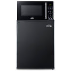 Summit Microwave/Refrigerator Combination with Allocator, Black (MRF29KA)